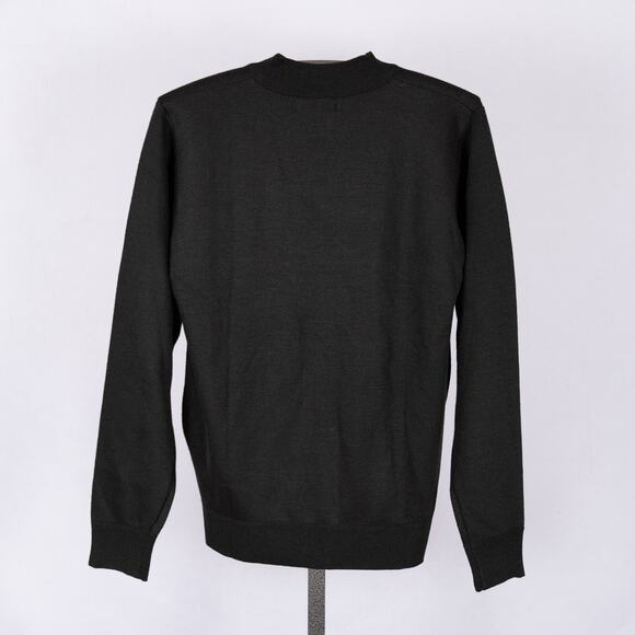 NEW Marx & Dutch Collection 1/4 Zip Pullover Sweater Black Men's Size MEDIUM - Picture 3 of 6